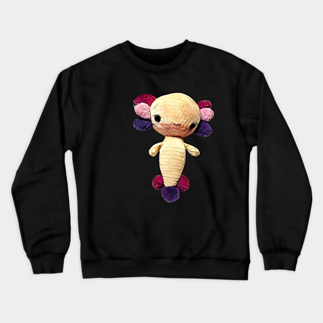 Cute axolotl to cuddle Crewneck Sweatshirt by Shadowbyte91